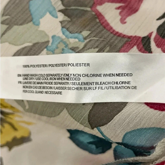 BAND OF GYPSIES Women's Duster Cardigan Kimono Sleeve Floral Sheer XS - Picture 3 of 6